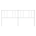 Tête de lit métal blanc 200 cm