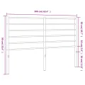 Tête de lit métal blanc 160 cm