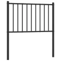 Tête de lit métal noir 75 cm