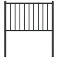 Tête de lit métal noir 75 cm