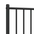 Tête de lit métal noir 75 cm