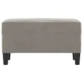 Banc Gris clair 70x35x41 cm Velours