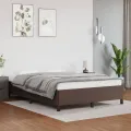 Cadre de lit Marron 140x190 cm Similicuir