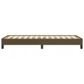 Cadre de lit Marron foncé 90x200 cm Tissu