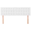 Têtes de lit 2 pcs Blanc 72x5x78/88 cm Similicuir