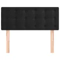 Tête de lit Noir 80x5x78/88 cm Velours