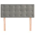 Tête de lit Gris clair 80x5x78/88 cm Velours