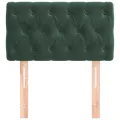 Tête de lit Vert foncé 80x7x78/88 cm Velours