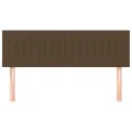 Têtes de lit 2 pcs Marron foncé 72x5x78/88 cm Tissu