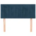 Tête de lit Bleu foncé 90x5x78/88 cm Velours