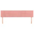 Têtes de lit 2 pcs Rose 80x5x78/88 cm Velours