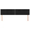 Têtes de lit 2 pcs Noir 90x5x78/88 cm Velours