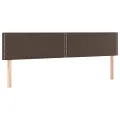 Têtes de lit 2 pcs Marron 90x5x78/88 cm Similicuir