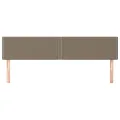 Têtes de lit 2 pcs Taupe 90x5x78/88 cm Tissu