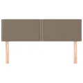 Têtes de lit 2 pcs Taupe 72x5x78/88 cm Tissu
