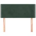 Tête de lit Vert foncé 100x5x78/88 cm Velours
