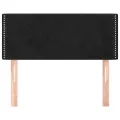 Tête de lit Noir 90x5x78/88 cm Velours
