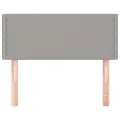 Tête de lit Gris clair 80x5x78/88 cm Tissu