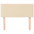 Tête de lit Crème 100x5x78/88 cm Tissu