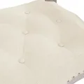 Banc beige 110x45x60 cm lin