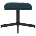 Repose-pied Bleu 60x60x36 cm Velours