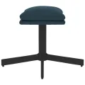 Repose-pied Bleu 60x60x36 cm Velours