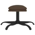 Repose-pied Marron 60x60x36 cm Tissu