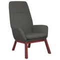 Chaise de relaxation Gris foncé Tissu