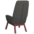 Chaise de relaxation Gris foncé Tissu