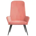 Chaise de relaxation Rose Velours