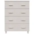 Buffet HAMAR Blanc 79x40x103,5 cm Bois massif de pin