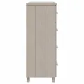 Buffet HAMAR Blanc 79x40x103,5 cm Bois massif de pin