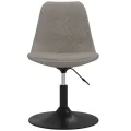Chaises à dîner pivotantes 4 pcs Gris clair Velours