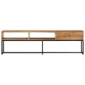 Meuble TV 160x30x45 cm Bois d'acacia massif