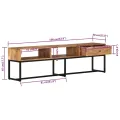 Meuble TV 160x30x45 cm Bois d'acacia massif