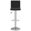 Tabourets de bar lot de 2 noir velours