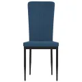 Chaises à manger lot de 4 Bleu Velours