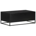 Table basse 90x50x35 cm Bois de manguier brut