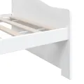 Lit de repos 3 places Blanc Bois de pin massif 90x200 cm