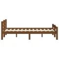 Cadre de lit Marron miel Bois de pin massif 200x200 cm