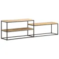 Meuble TV 180x30x50 cm Bois de manguier brut