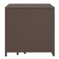 Tables gigognes 3 pcs marron résine tressée