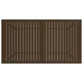 Table de jardin Marron 140x80x72 cm Acier