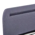 Cadre de lit avec LED Gris clair Tissu 160 x 200 cm
