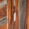 Buffet Gris 160 x 40 x 75 cm Bois de Sesham massif