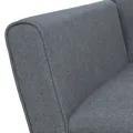 Fauteuil Gris clair Acier et tissu