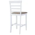 Chaises de bar lot de 2 blanc tissu
