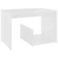 Table d'appoint Blanc 59x36x38 cm Aggloméré