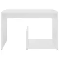 Table d'appoint Blanc 59x36x38 cm Aggloméré