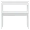 Table console Blanc 80x30x80 cm Aggloméré